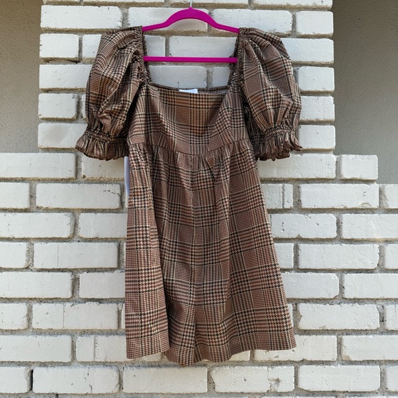 NWT Selkie Pheasant Bunny Romper in Plaid - Size Large - Picture 2 of 9